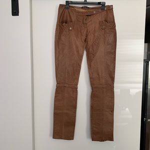 Versace jeans couture women leather pants. 44IT